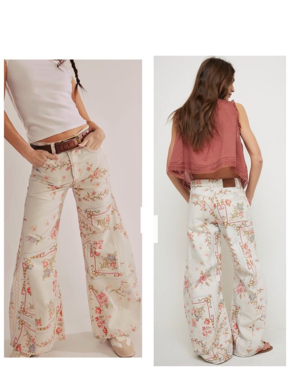 Free People Eden Printed Slouchy -#030